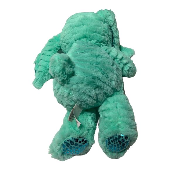 KellyToy Easter Bunny Rabbit Mint Green Metallic Ear Stuffed Animal Plush Bowtie - Picture 7 of 8